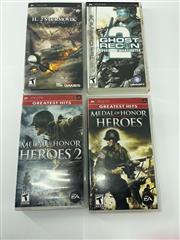Medal Of Honor 1&2, IL2 Sturmovik,Ghost Recon Psp Game Lot Of 4 Psp